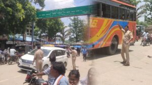 अशरफपुर किछौछा में लगा 2 KM लंबा जाम जेपी सिंह ने संभाली ट्रैफिक कमान
