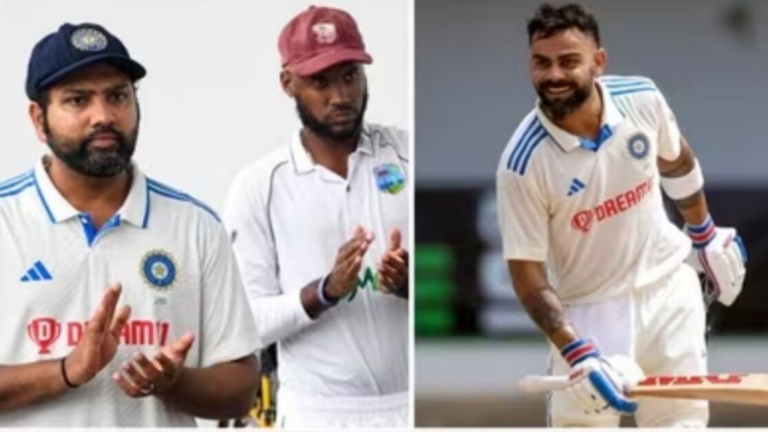 टीम इंडिया द्वारा वेस्टइंडीज के खिलाफ टेस्ट सीरीज पर कब्जा करने के बाद रोहित शर्मा ने विराट कोहली का नाम हटा दिया